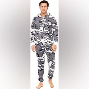Men's Camouflage onesie.